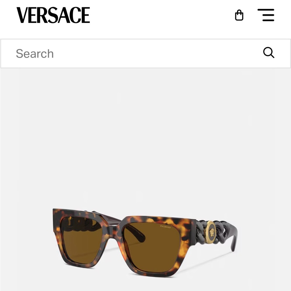 Versace Medusa Chain Sunglasses